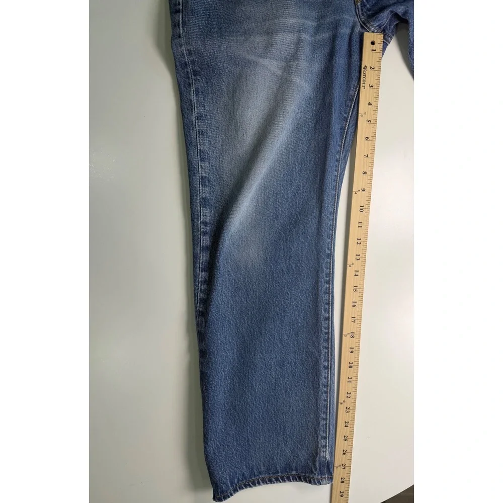 Levis 501XX Mens Straight Leg Button Fly Blue Denim Jeans 34x28 Made in Mexico